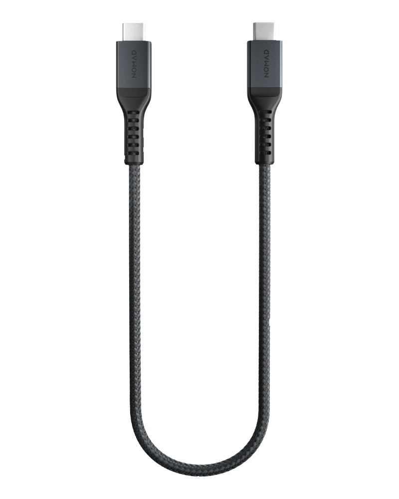 Кабель Nomad USB-C Kevlar Cable 100W Black (0.3 m) NM01845485